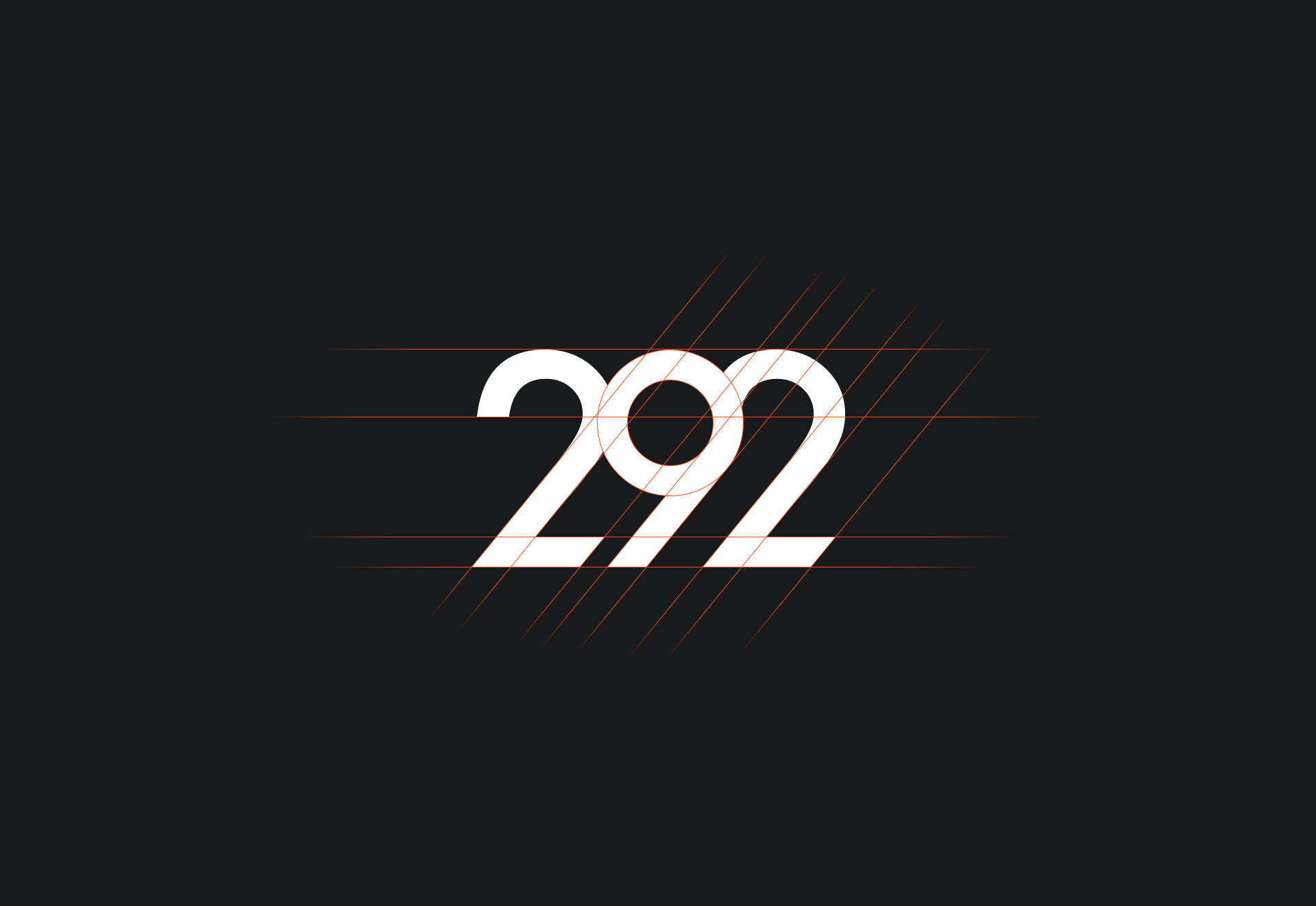 Construction lines behind the redrawn 292 monogram