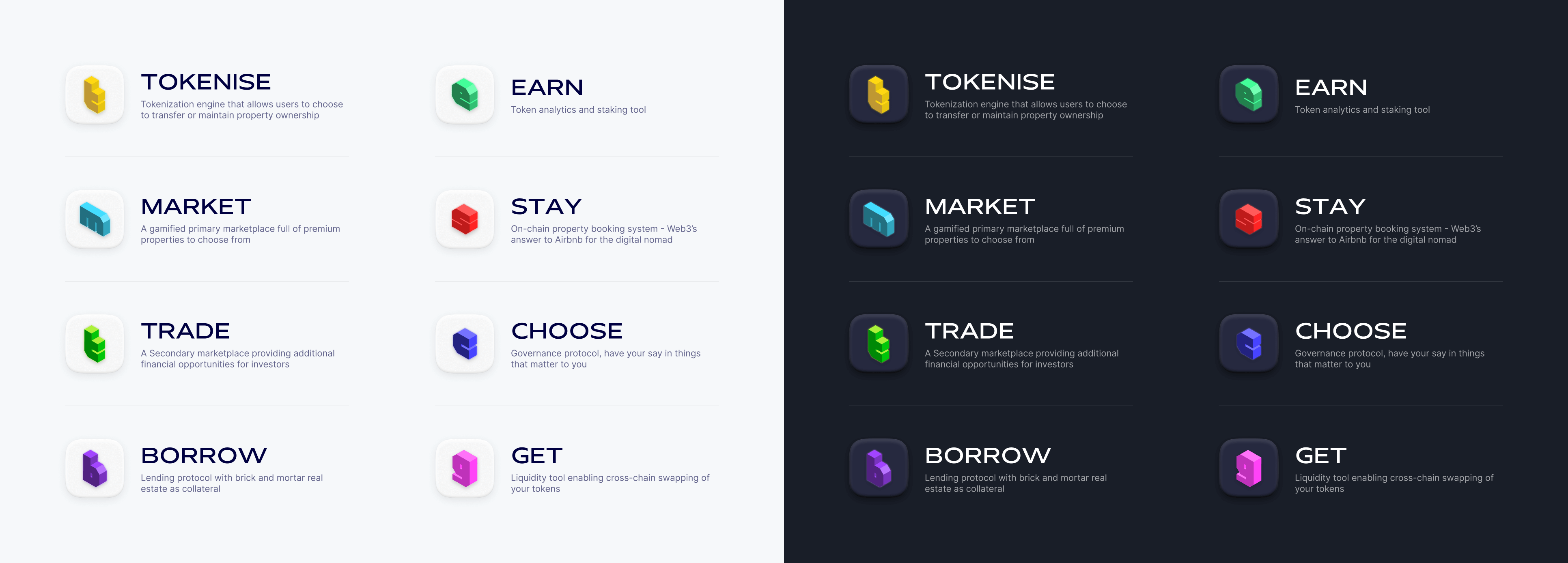 The Libertum service icon set